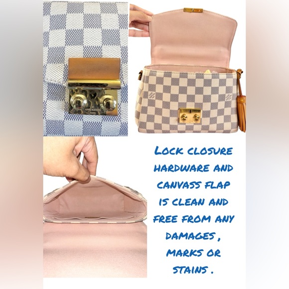 158 Preloved  Louis Vuitton LV Croisette in Damier Azure - Picture 10 of 11